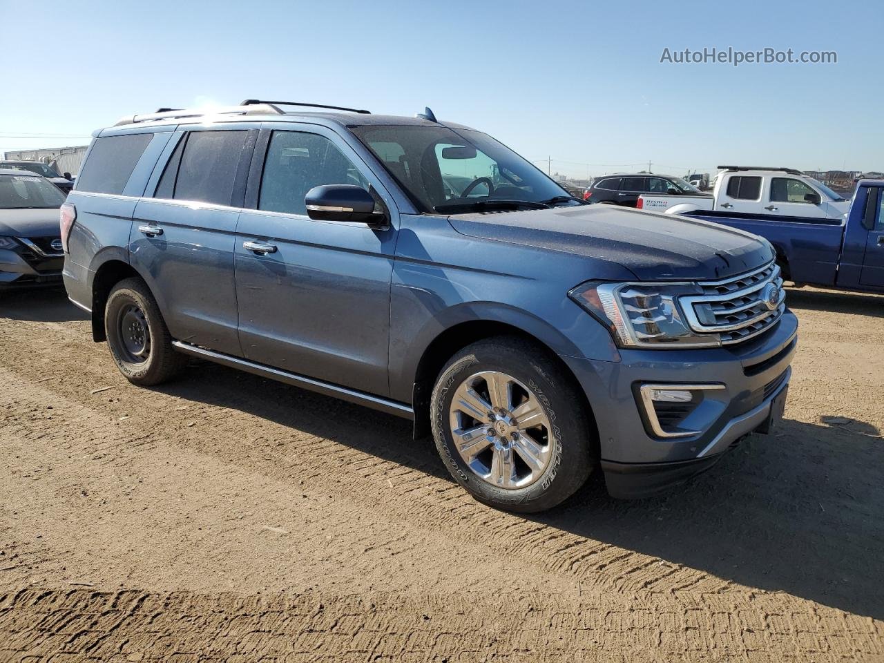 2018 Ford Expedition Limited Blue vin: 1FMJU2AT5JEA06843