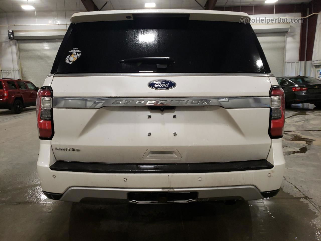 2018 Ford Expedition Limited White vin: 1FMJU2AT6JEA46770