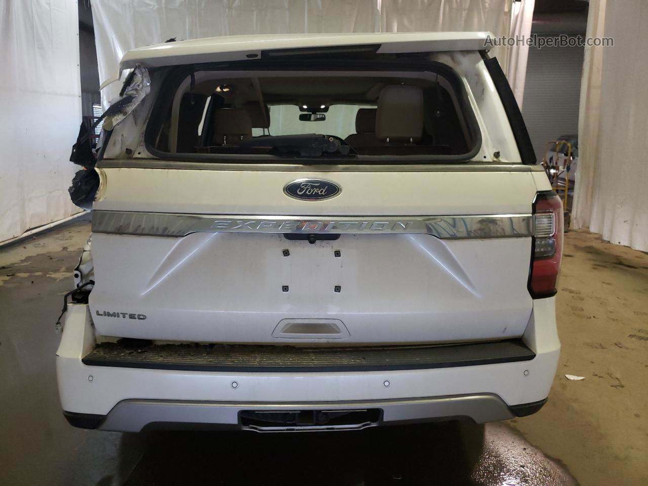 2018 Ford Expedition Limited White vin: 1FMJU2AT7JEA21070