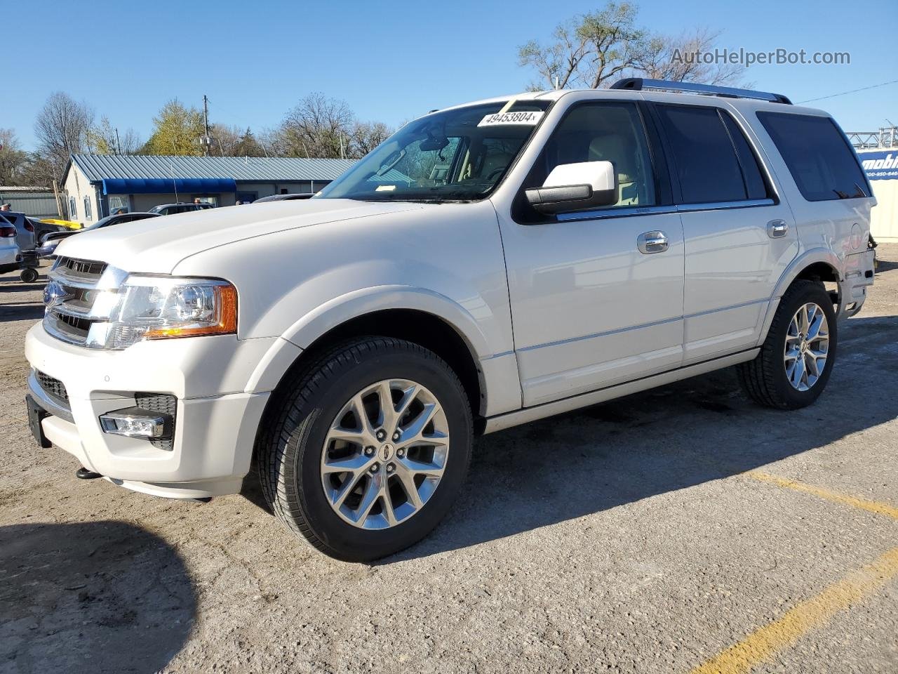 2017 Ford Expedition Limited White vin: 1FMJU2AT8HEA81241