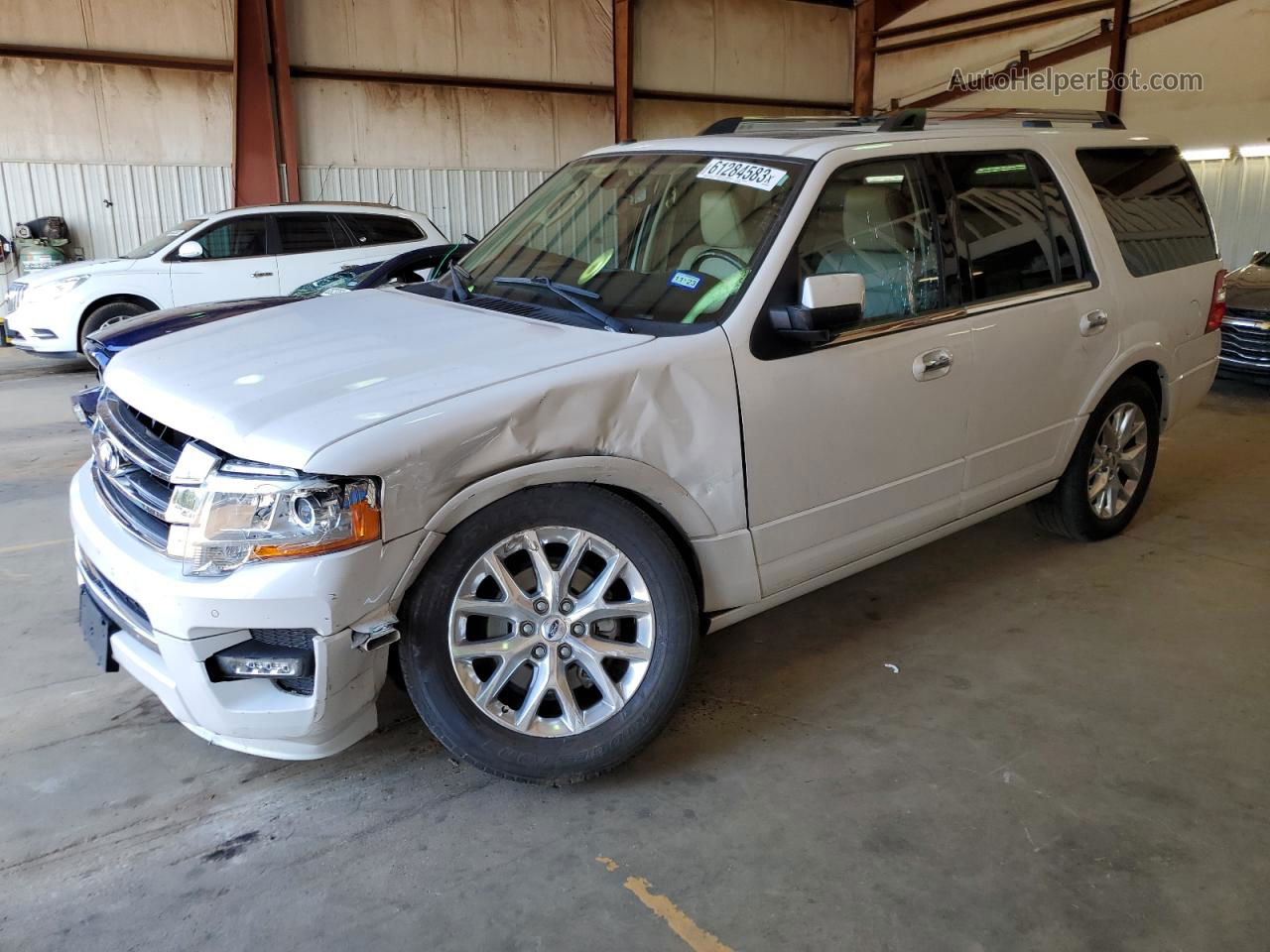 2016 Ford Expedition Limited White vin: 1FMJU2AT9GEF31266