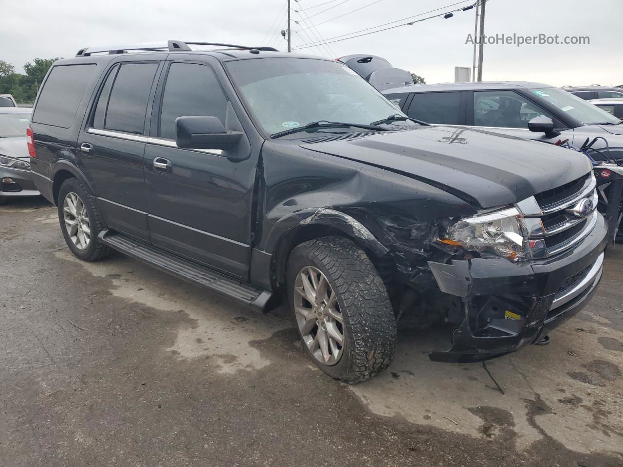 2016 Ford Expedition Limited Black vin: 1FMJU2AT9GEF49282