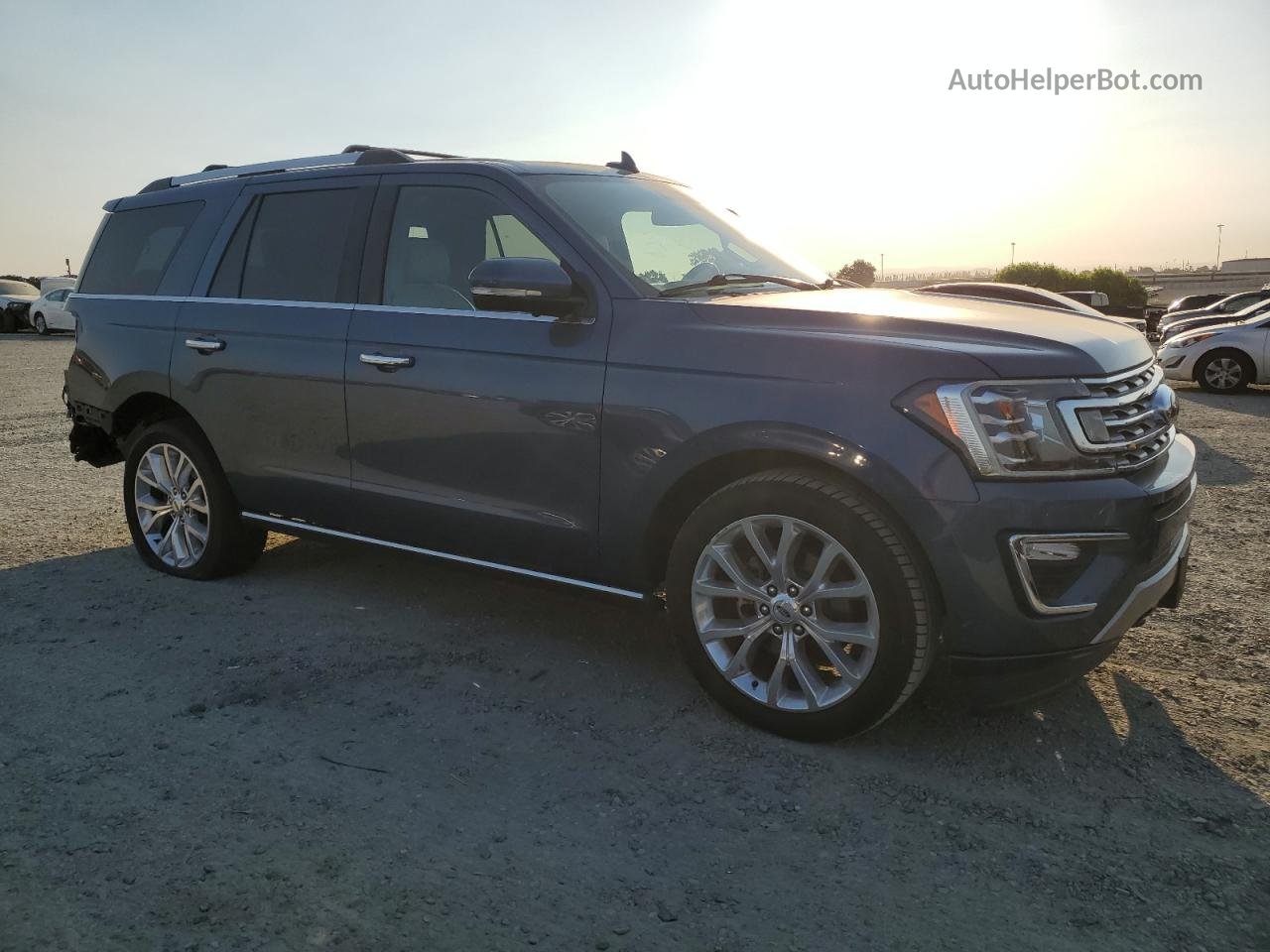 2018 Ford Expedition Limited Blue vin: 1FMJU2AT9JEA41157