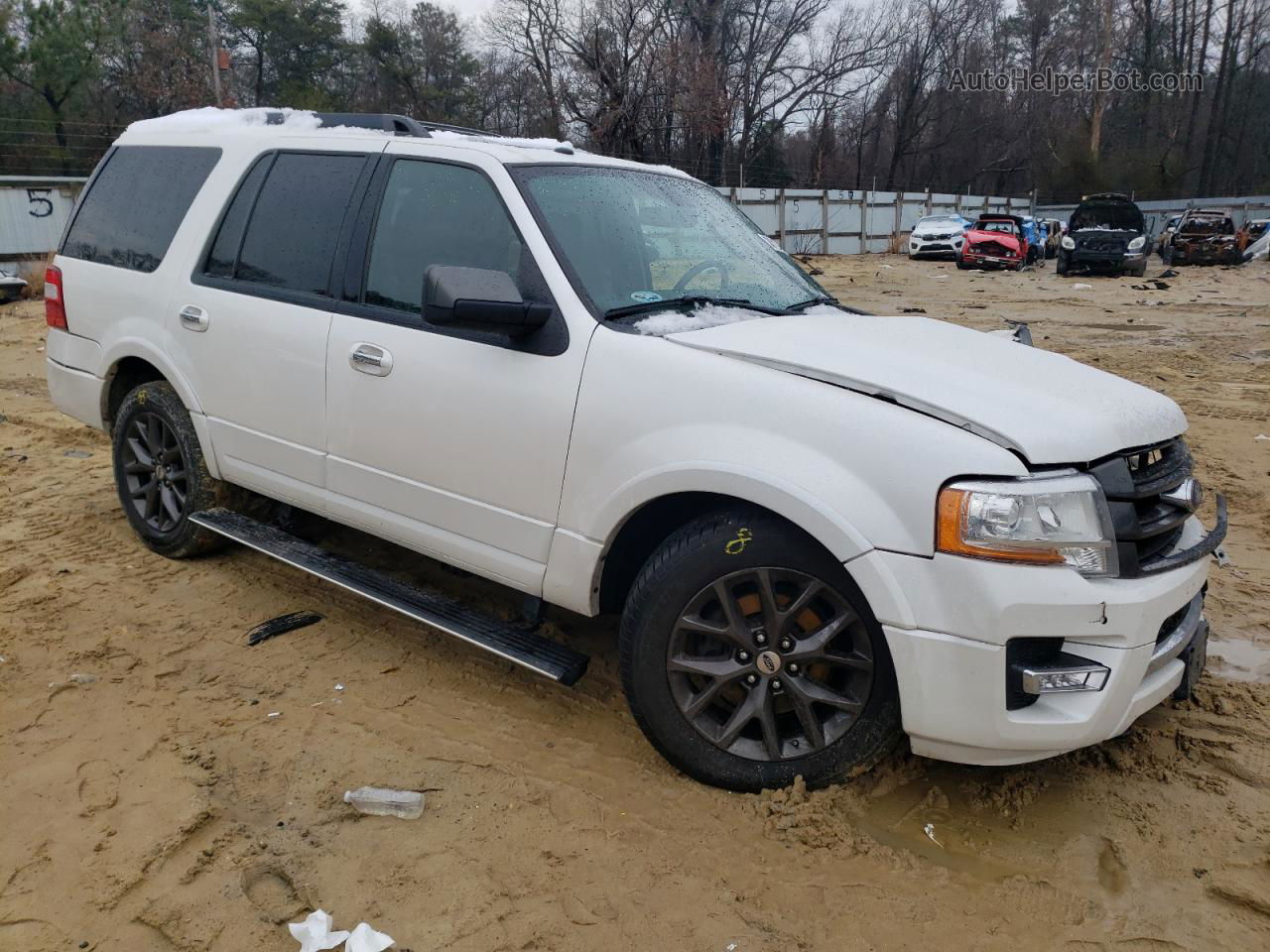 2017 Ford Expedition Limited White vin: 1FMJU2ATXHEA80530