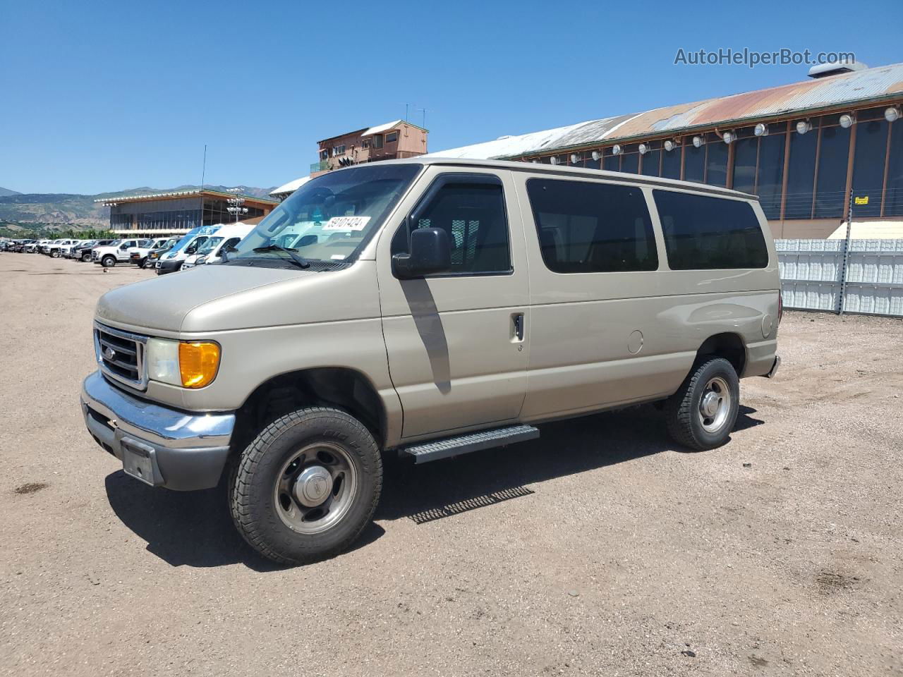 2007 Ford Econoline E150 Wagon Tan vin: 1FMNE11L87DA93533