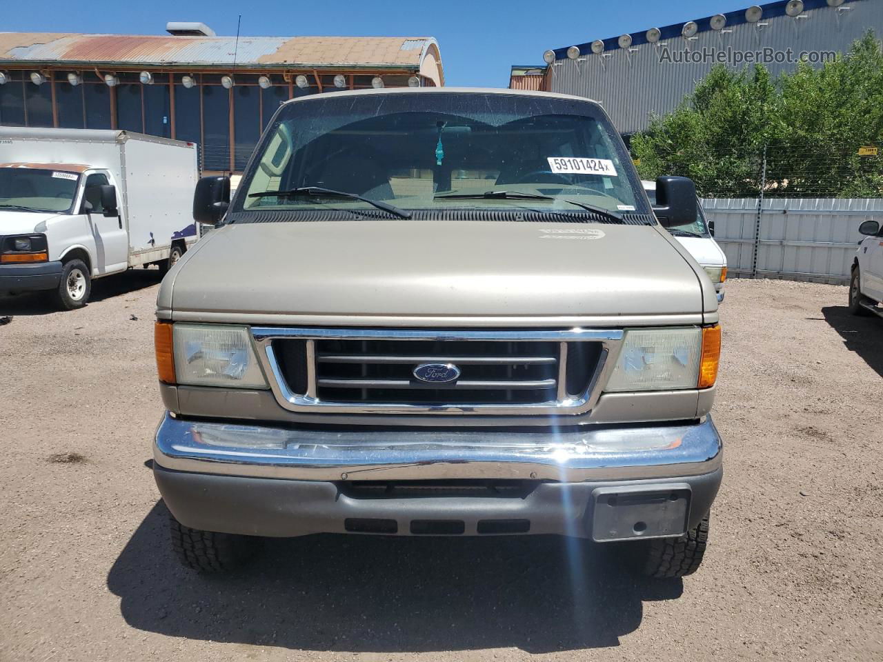 2007 Ford Econoline E150 Wagon Tan vin: 1FMNE11L87DA93533