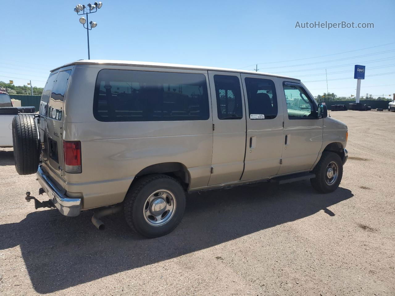 2007 Ford Econoline E150 Wagon Tan vin: 1FMNE11L87DA93533