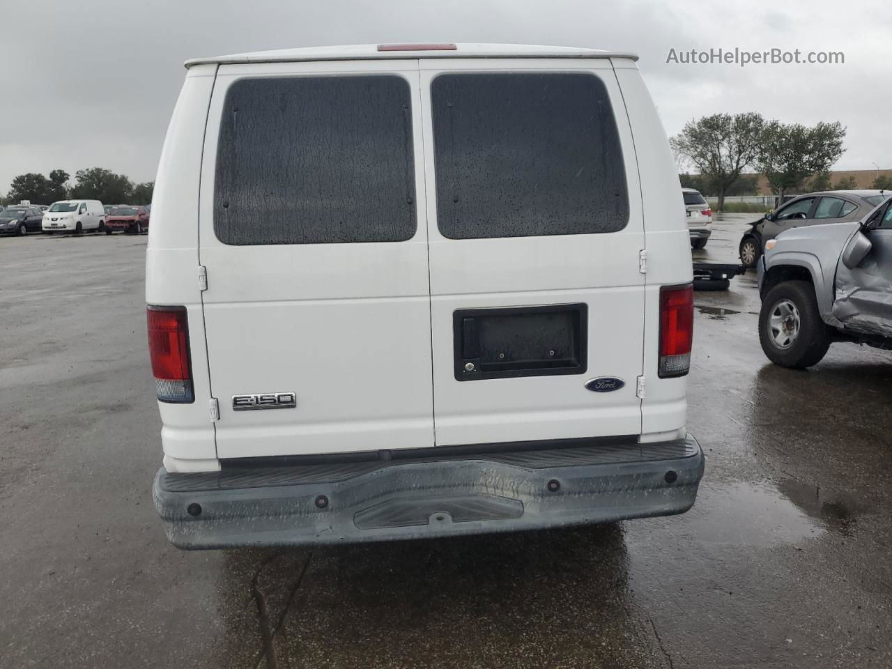 2007 Ford Econoline E150 Wagon White vin: 1FMNE11W47DA35252