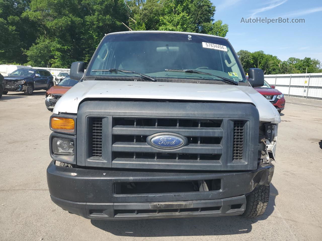 2008 Ford Econoline E150 Wagon Silver vin: 1FMNE11W58DA06604