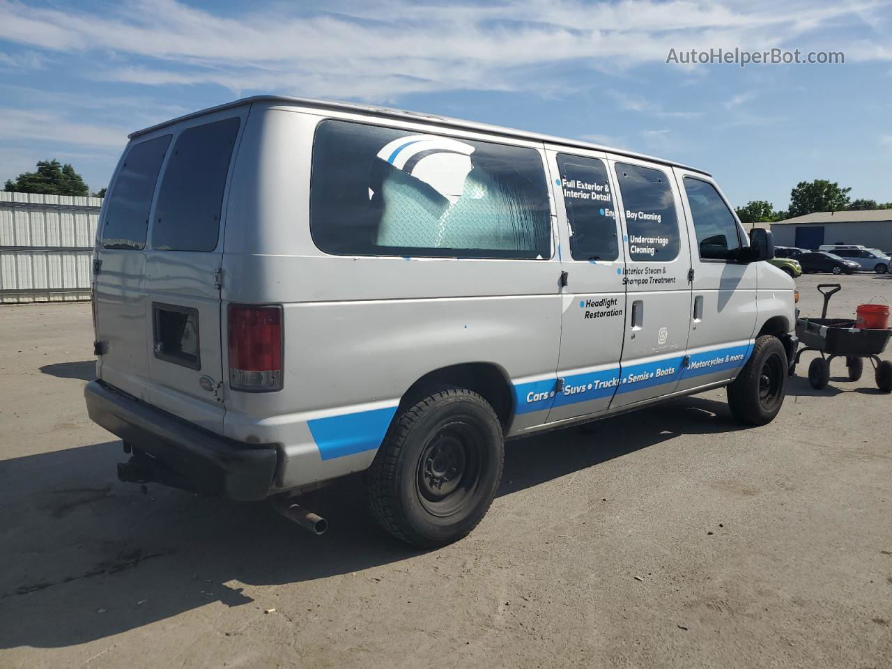 2008 Ford Econoline E150 Wagon Silver vin: 1FMNE11W58DA06604