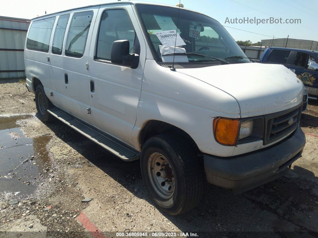 2007 Ford E-150 Chateau/xl/xlt White vin: 1FMNE11WX7DB45903