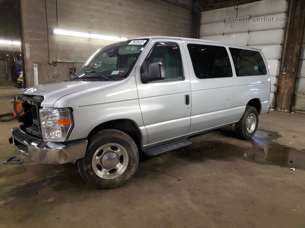 2013 Ford Econoline E150 Wagon Silver vin: 1FMNE1BL0DDA07173