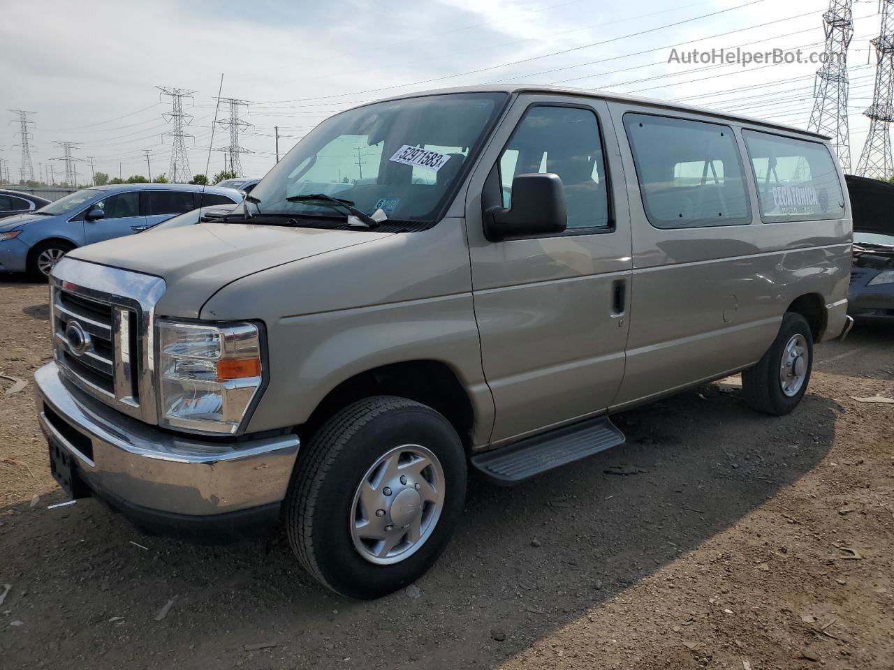 2010 Ford Econoline E150 Wagon Beige vin: 1FMNE1BW0ADA34105