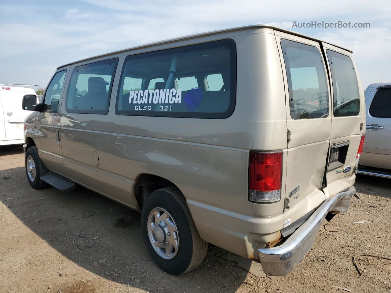 2010 Ford Econoline E150 Wagon Бежевый vin: 1FMNE1BW0ADA34105