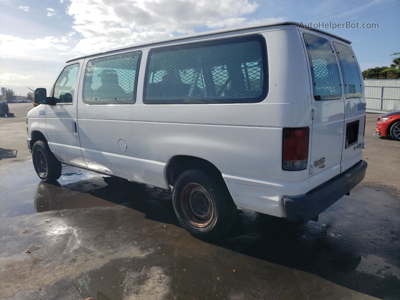 2010 Ford Econoline E150 Wagon White vin: 1FMNE1BW8ADA27029