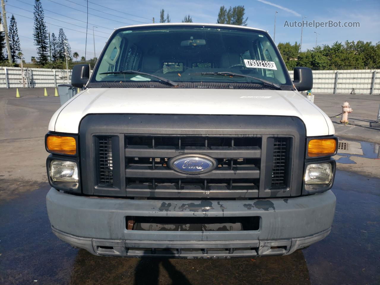 2010 Ford Econoline E150 Wagon White vin: 1FMNE1BW8ADA27029