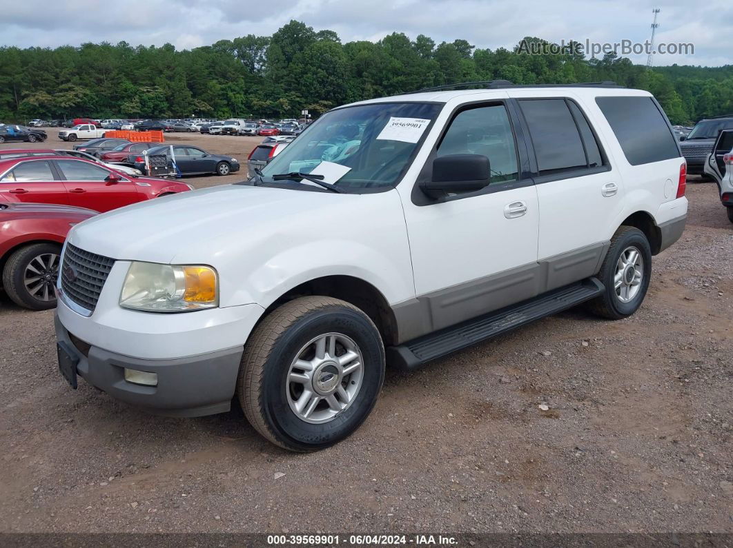 2003 Ford Expedition Xlt White vin: 1FMPU15L73LA57273