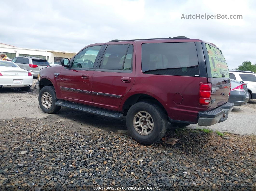 2001 Ford Expedition Xlt Burgundy vin: 1FMPU16L01LA97867