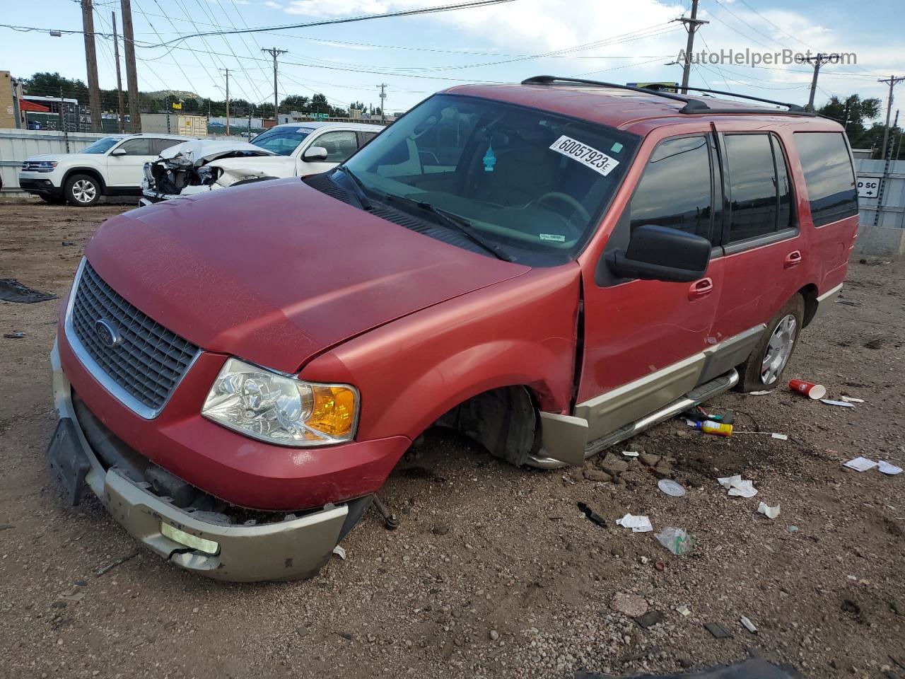 2003 Ford Expedition Xlt Red vin: 1FMPU16L23LC45021