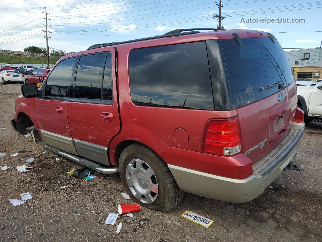 2003 Ford Expedition Xlt Red vin: 1FMPU16L23LC45021