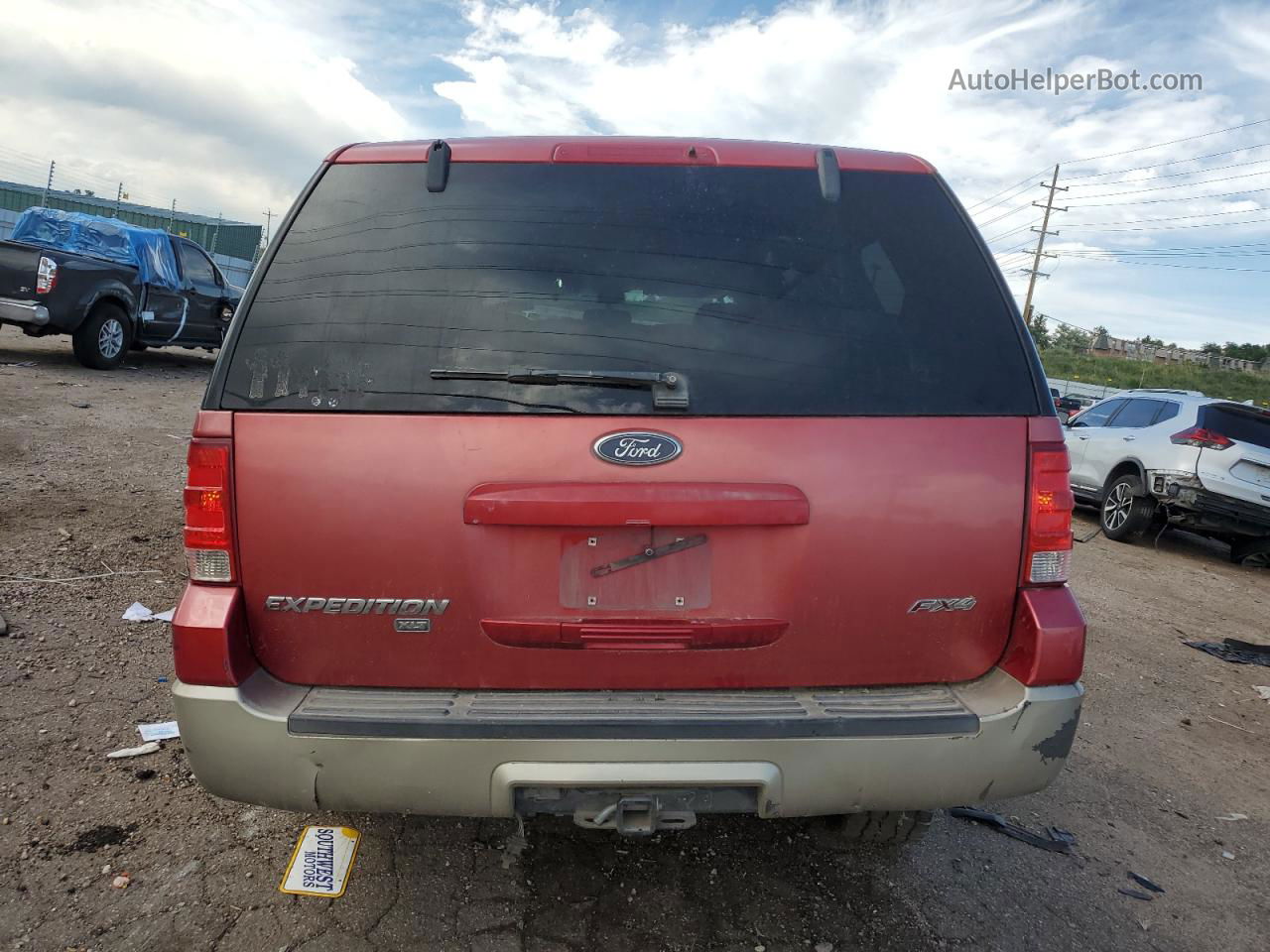 2003 Ford Expedition Xlt Red vin: 1FMPU16L23LC45021