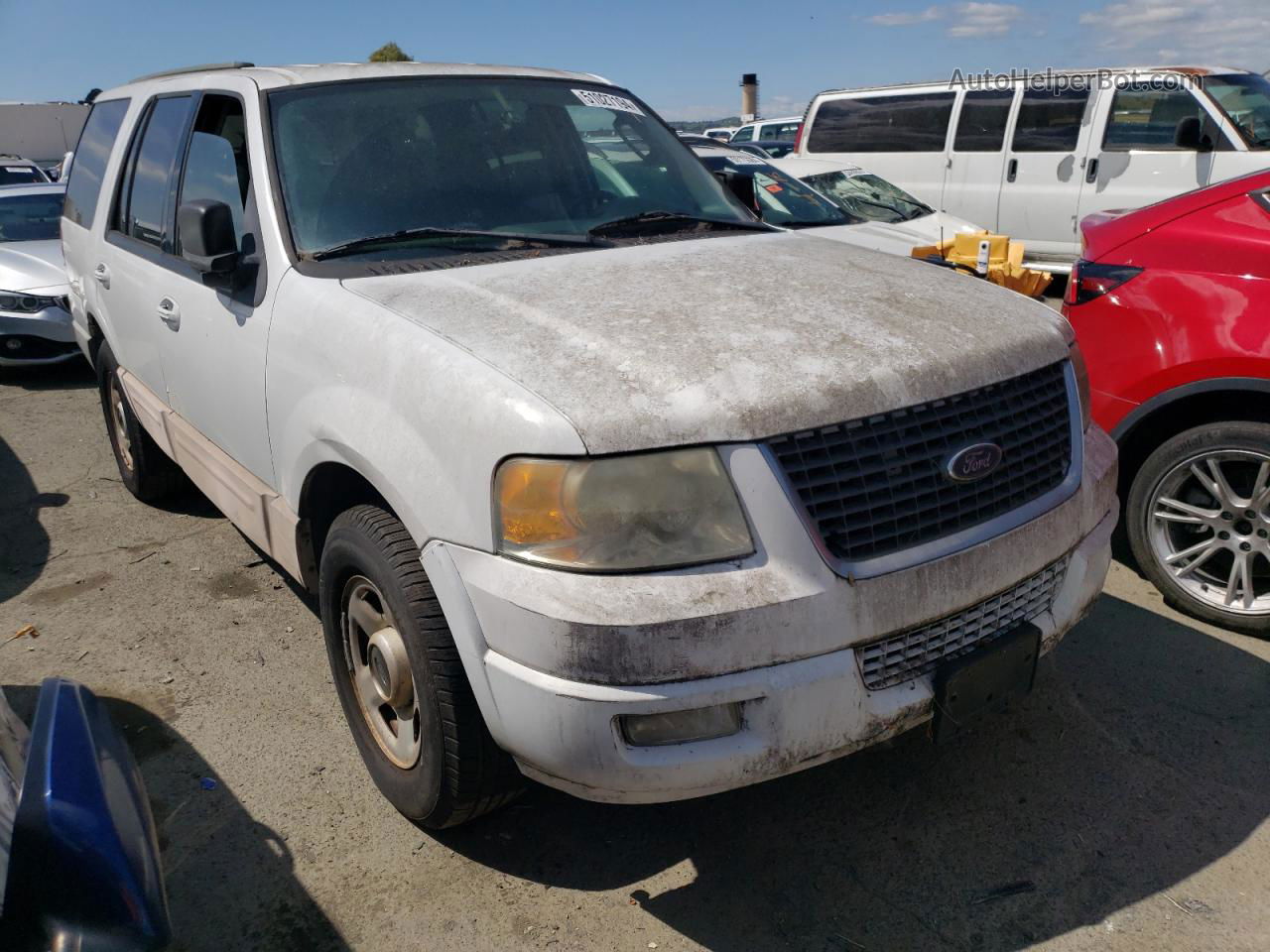 2003 Ford Expedition Xlt White vin: 1FMPU16L73LC42101