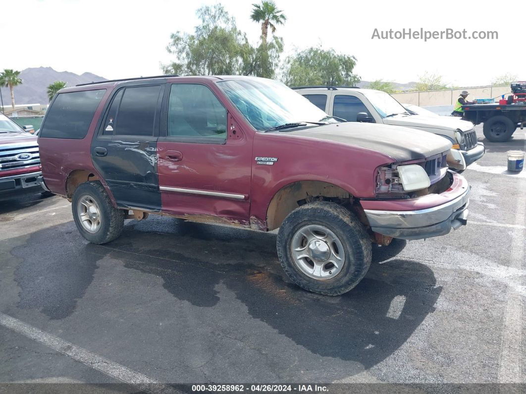 2000 Ford Expedition Xlt Burgundy vin: 1FMPU16L8YLC07025