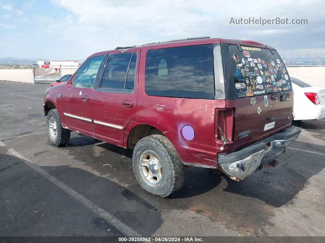 2000 Ford Expedition Xlt Burgundy vin: 1FMPU16L8YLC07025