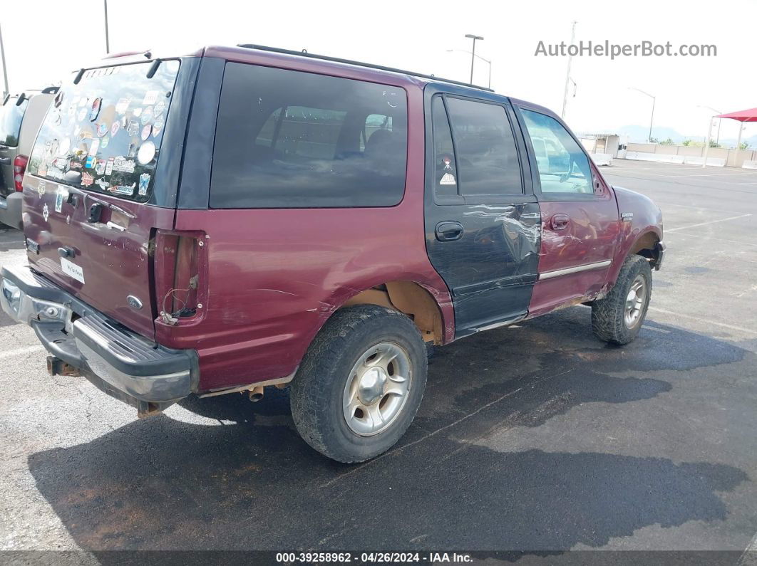 2000 Ford Expedition Xlt Burgundy vin: 1FMPU16L8YLC07025