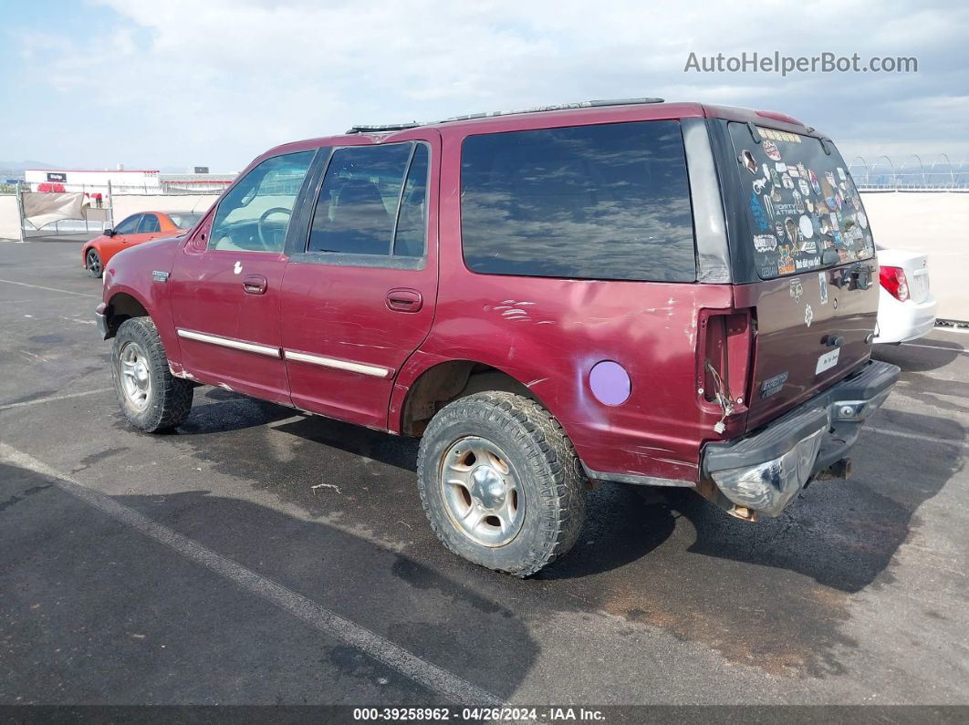 2000 Ford Expedition Xlt Burgundy vin: 1FMPU16L8YLC07025