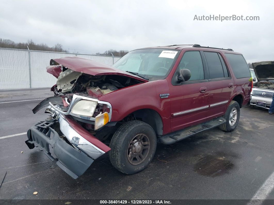 2001 Ford Expedition Xlt Burgundy vin: 1FMPU16LX1LB44578