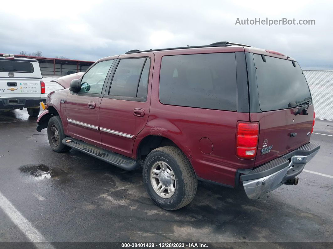 2001 Ford Expedition Xlt Burgundy vin: 1FMPU16LX1LB44578