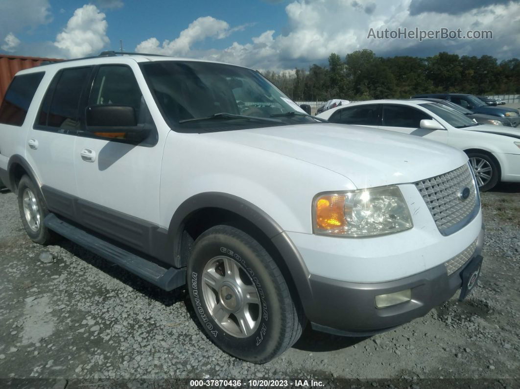 2003 Ford Expedition Eddie Bauer White vin: 1FMPU17L03LA88264