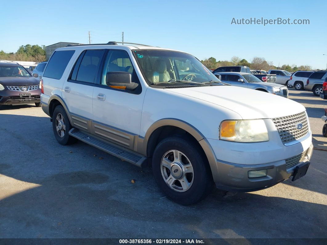 2003 Ford Expedition Eddie Bauer White vin: 1FMPU17L03LC46683