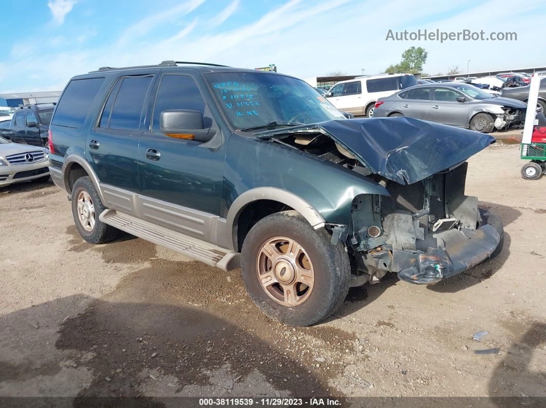 2003 Ford Expedition Eddie Bauer Green vin: 1FMPU17L93LC11852