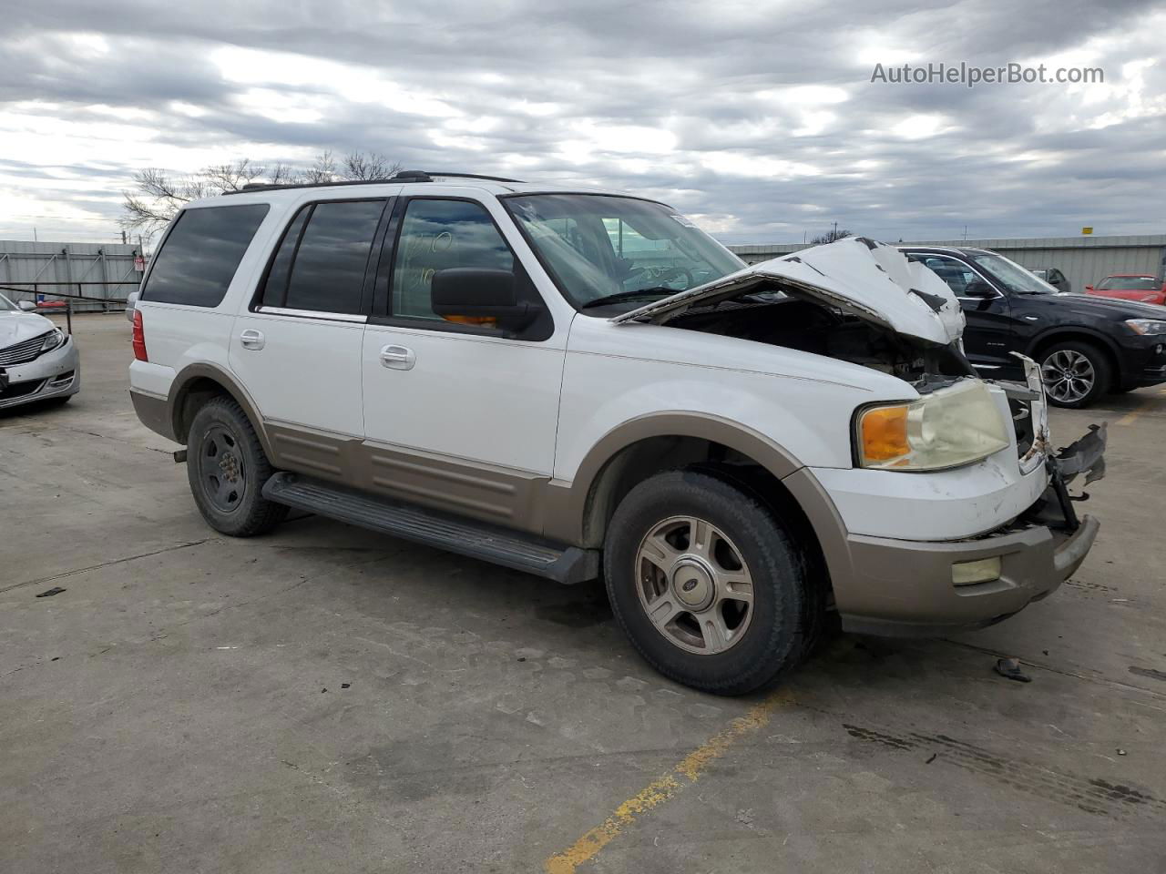 2003 Ford Expedition Eddie Bauer White vin: 1FMPU17LX3LA72136