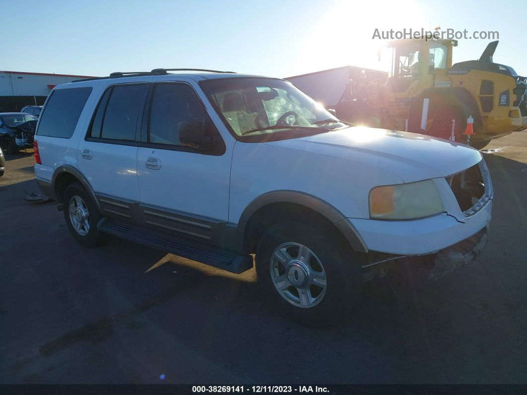 2003 Ford Expedition Eddie Bauer White vin: 1FMPU17LX3LB58109