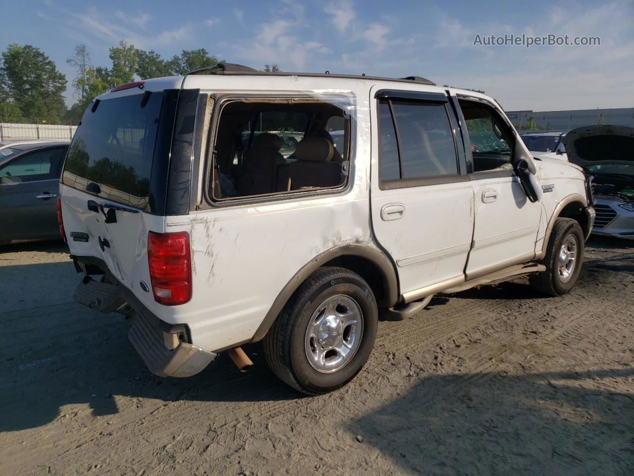 2001 Ford Expedition Eddie Bauer White vin: 1FMPU18L11LB31196