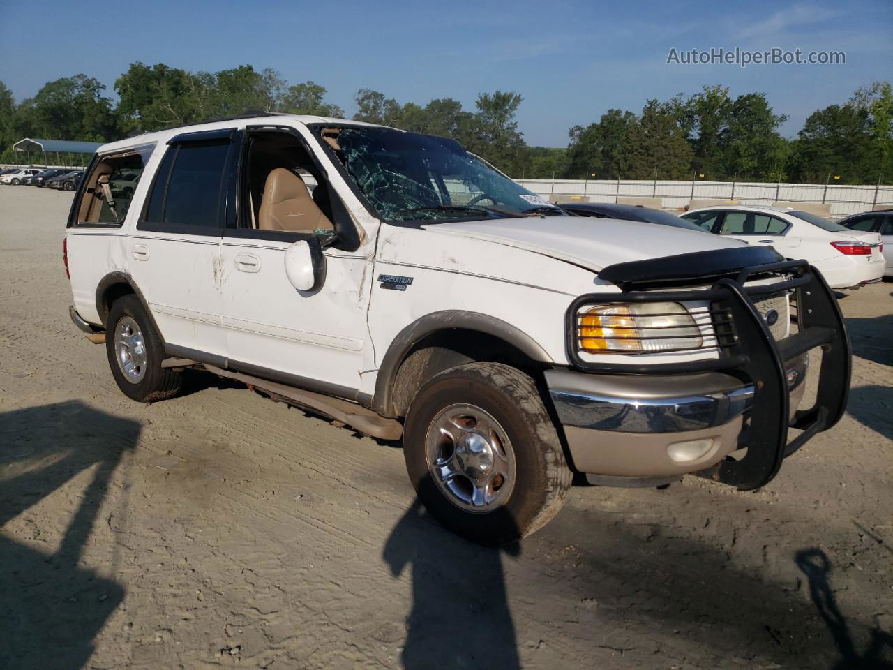 2001 Ford Expedition Eddie Bauer White vin: 1FMPU18L11LB31196