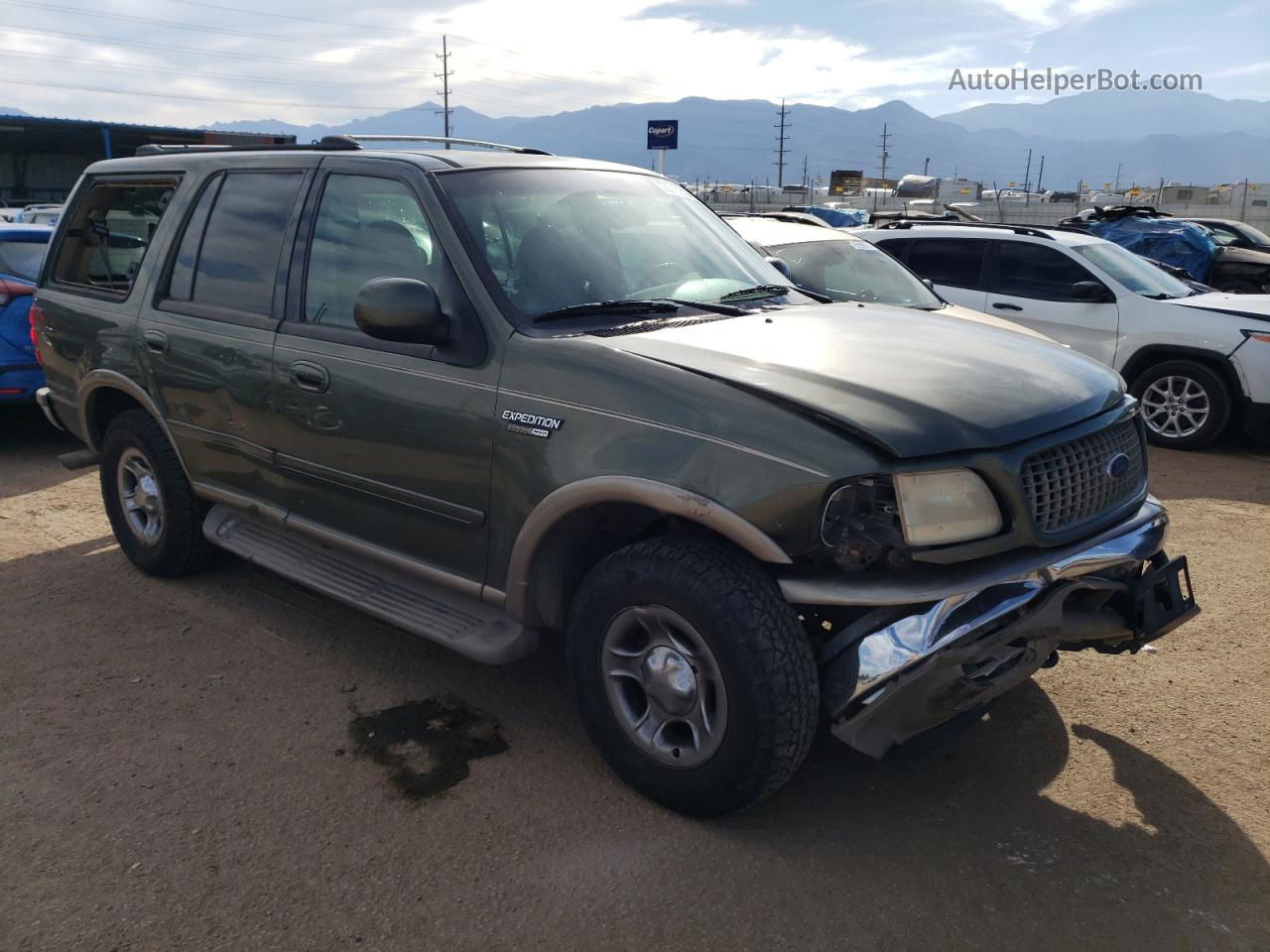 2000 Ford Expedition Eddie Bauer Зеленый vin: 1FMPU18L1YLC45922