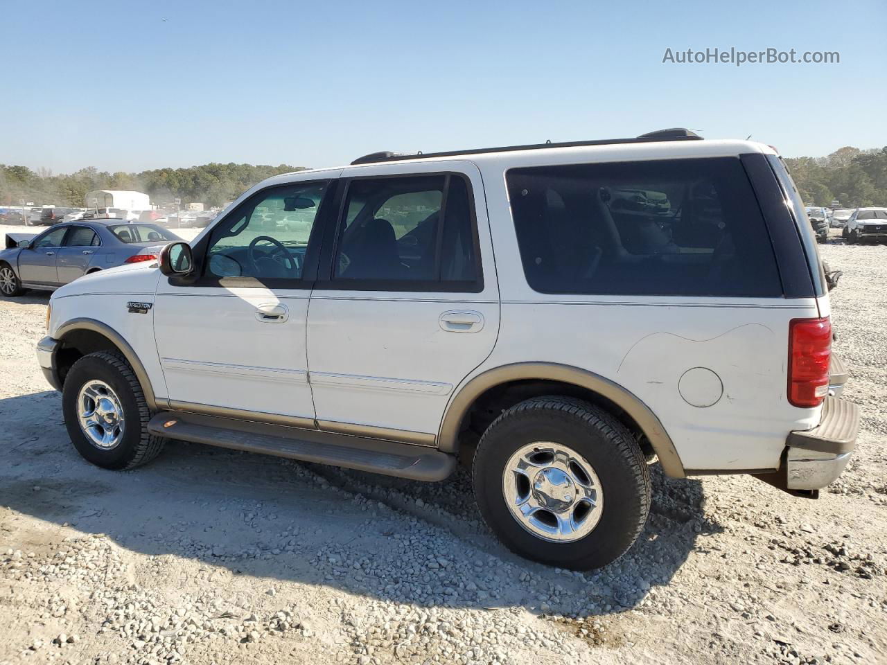 2001 Ford Expedition Eddie Bauer White vin: 1FMPU18L31LA81630