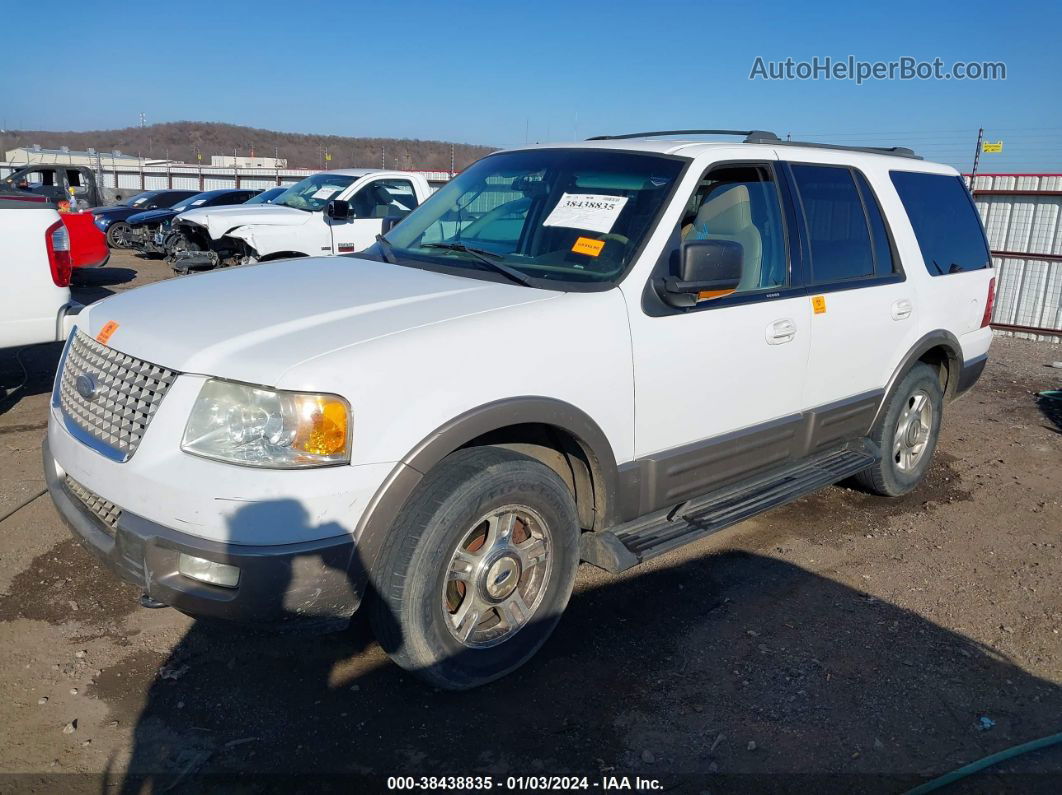 2003 Ford Expedition Eddie Bauer White vin: 1FMPU18L33LB37794