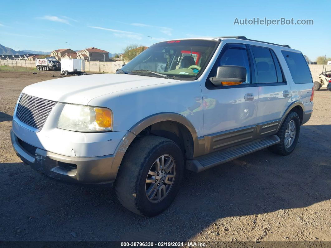 2003 Ford Expedition Eddie Bauer White vin: 1FMPU18L33LC39662