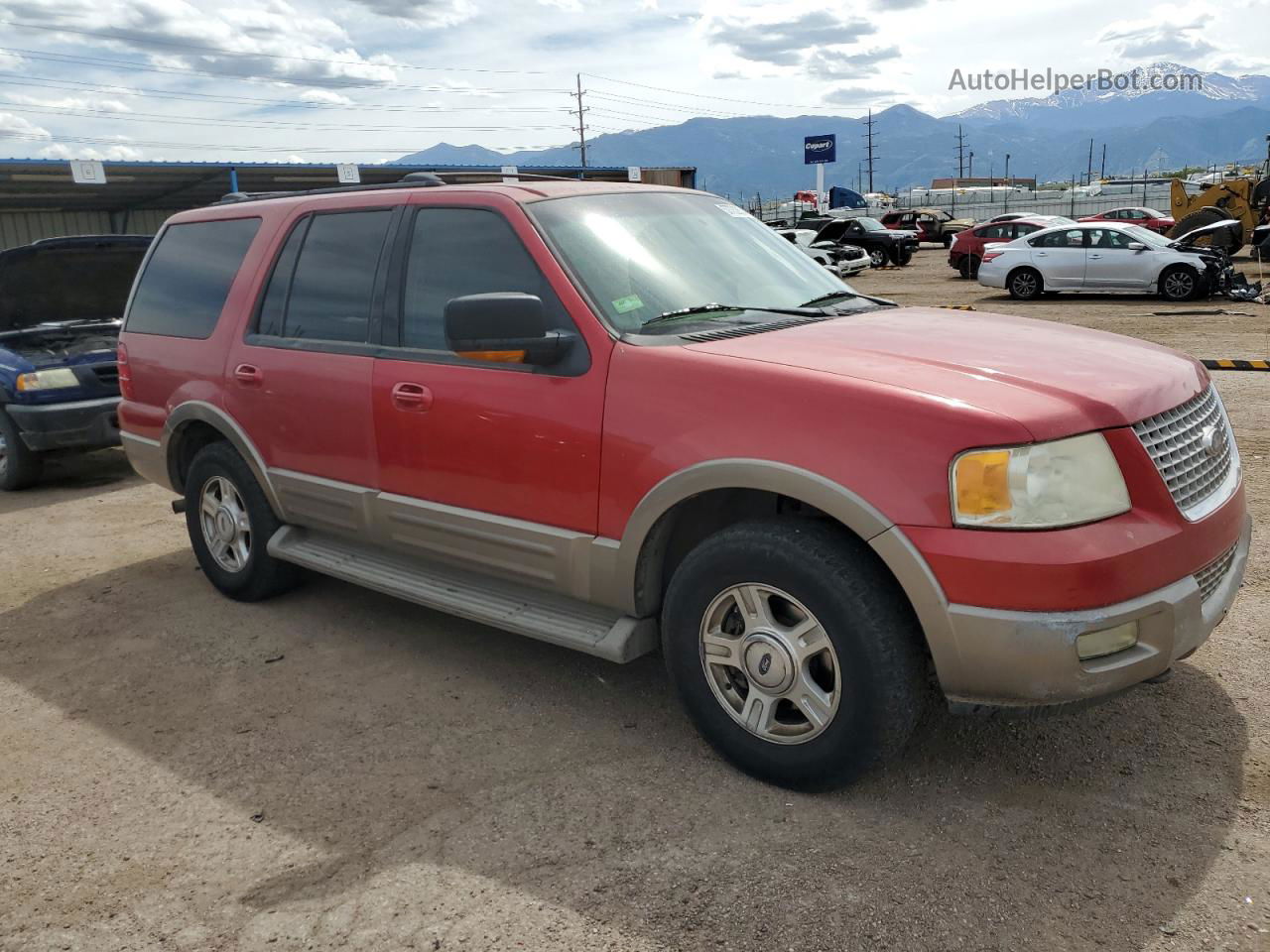 2003 Ford Expedition Eddie Bauer Красный vin: 1FMPU18L53LB88357