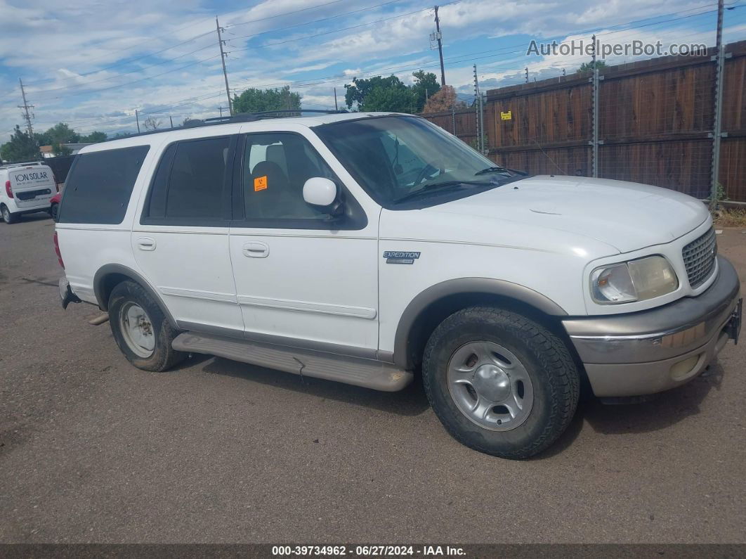 2000 Ford Expedition Eddie Bauer White vin: 1FMPU18L5YLA38790