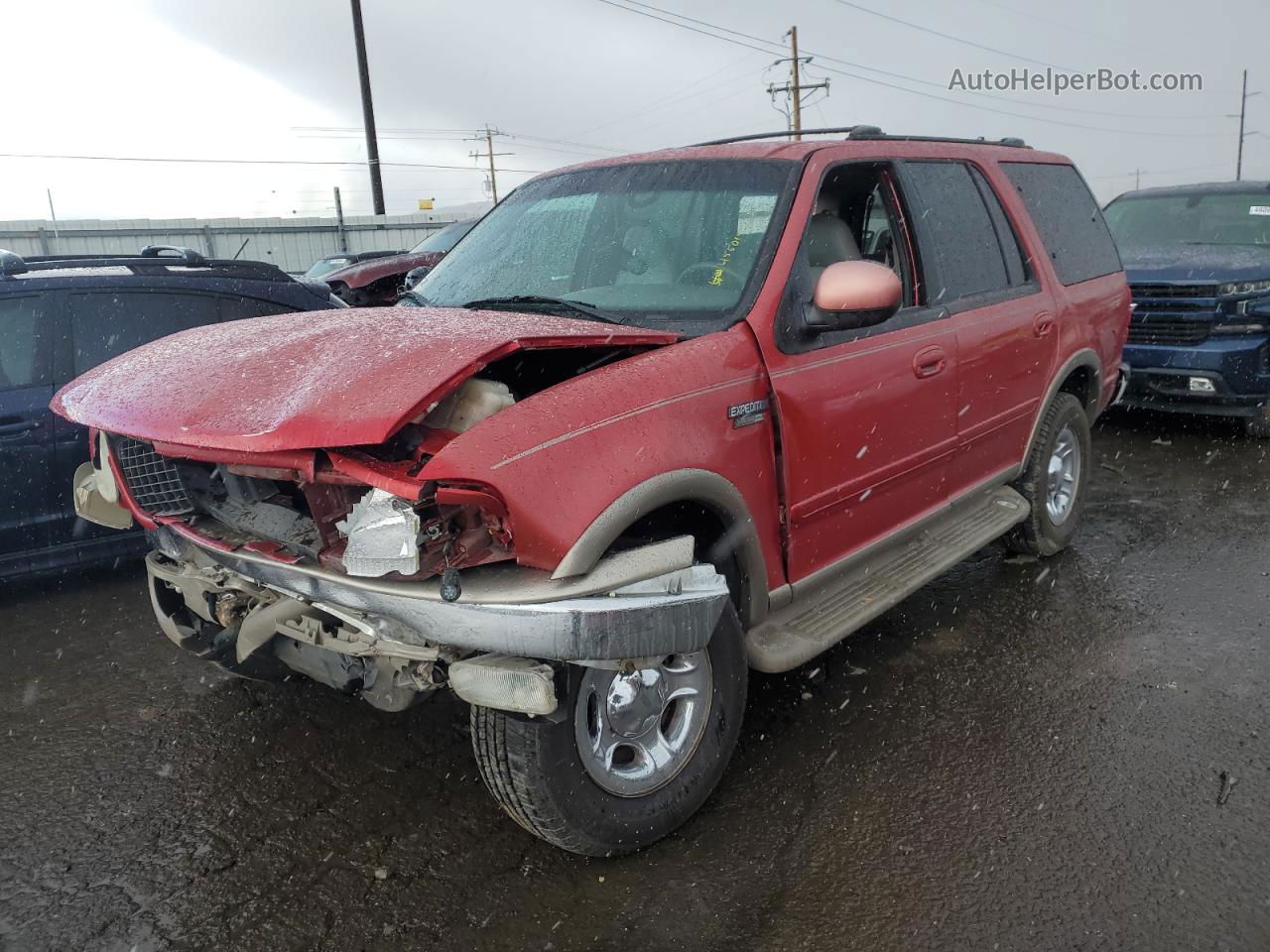 2001 Ford Expedition Eddie Bauer Red vin: 1FMPU18L61LA85865