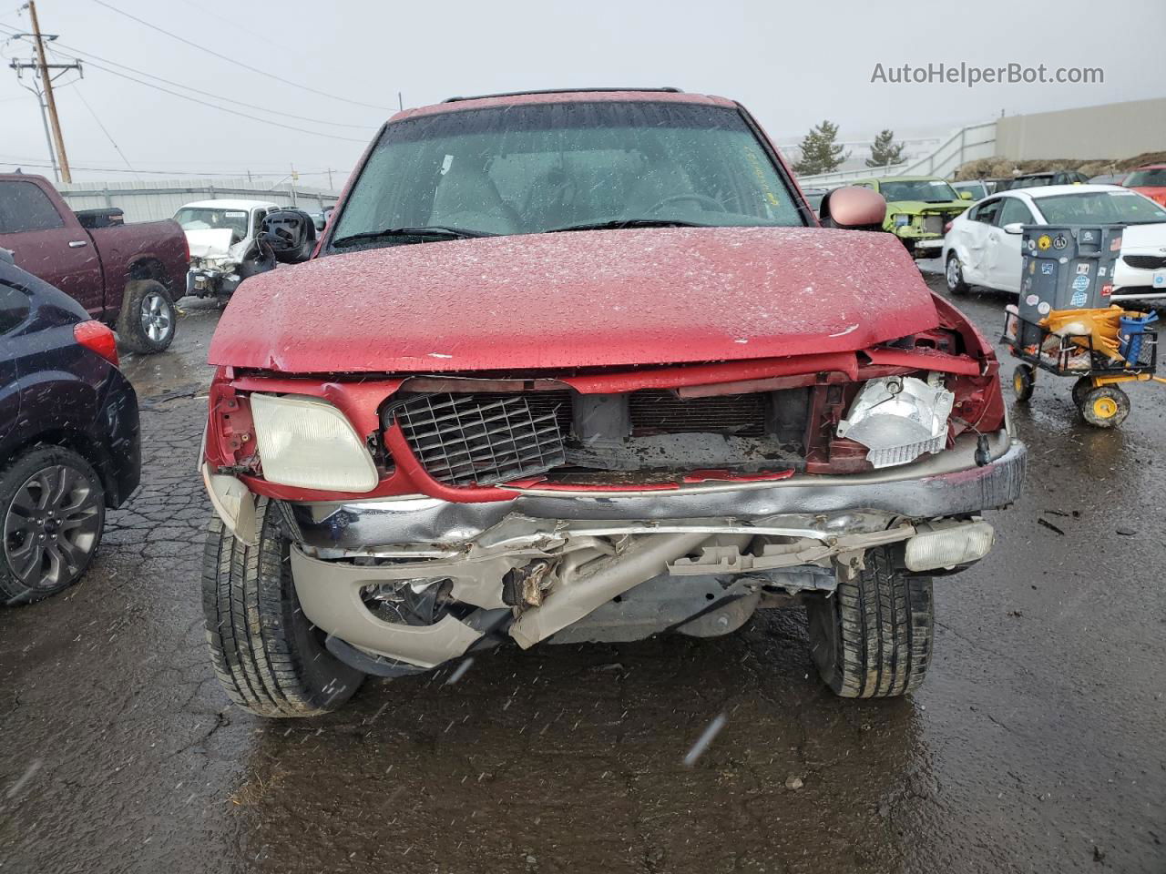 2001 Ford Expedition Eddie Bauer Red vin: 1FMPU18L61LA85865