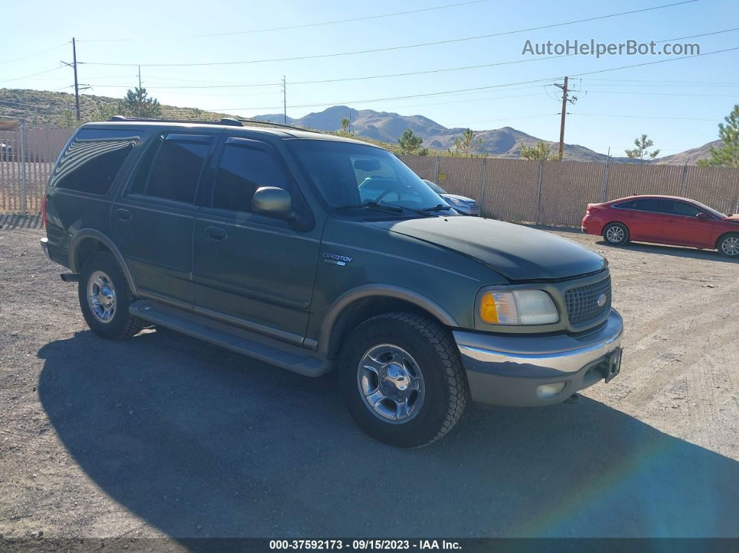 2000 Ford Expedition Eddie Bauer Green vin: 1FMPU18L7YLA10327