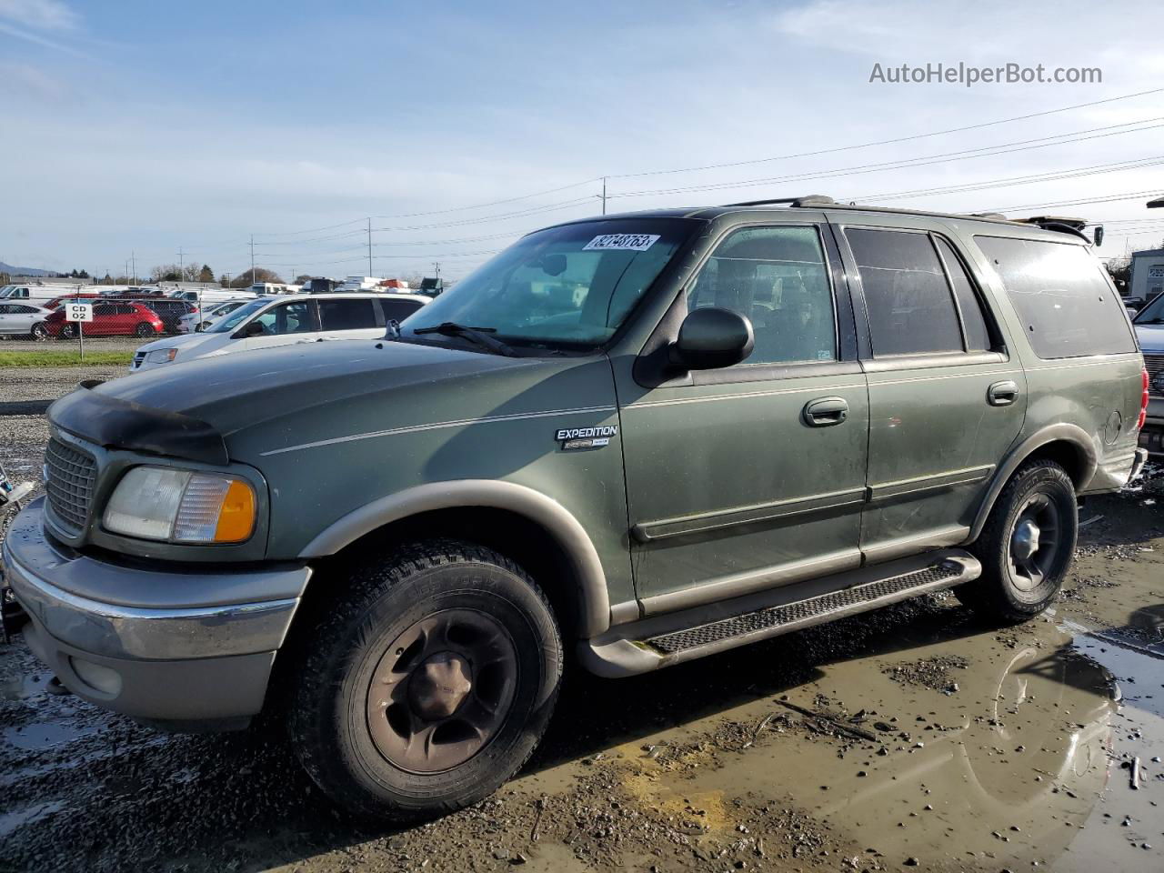 2000 Ford Expedition Eddie Bauer Green vin: 1FMPU18L7YLC42197