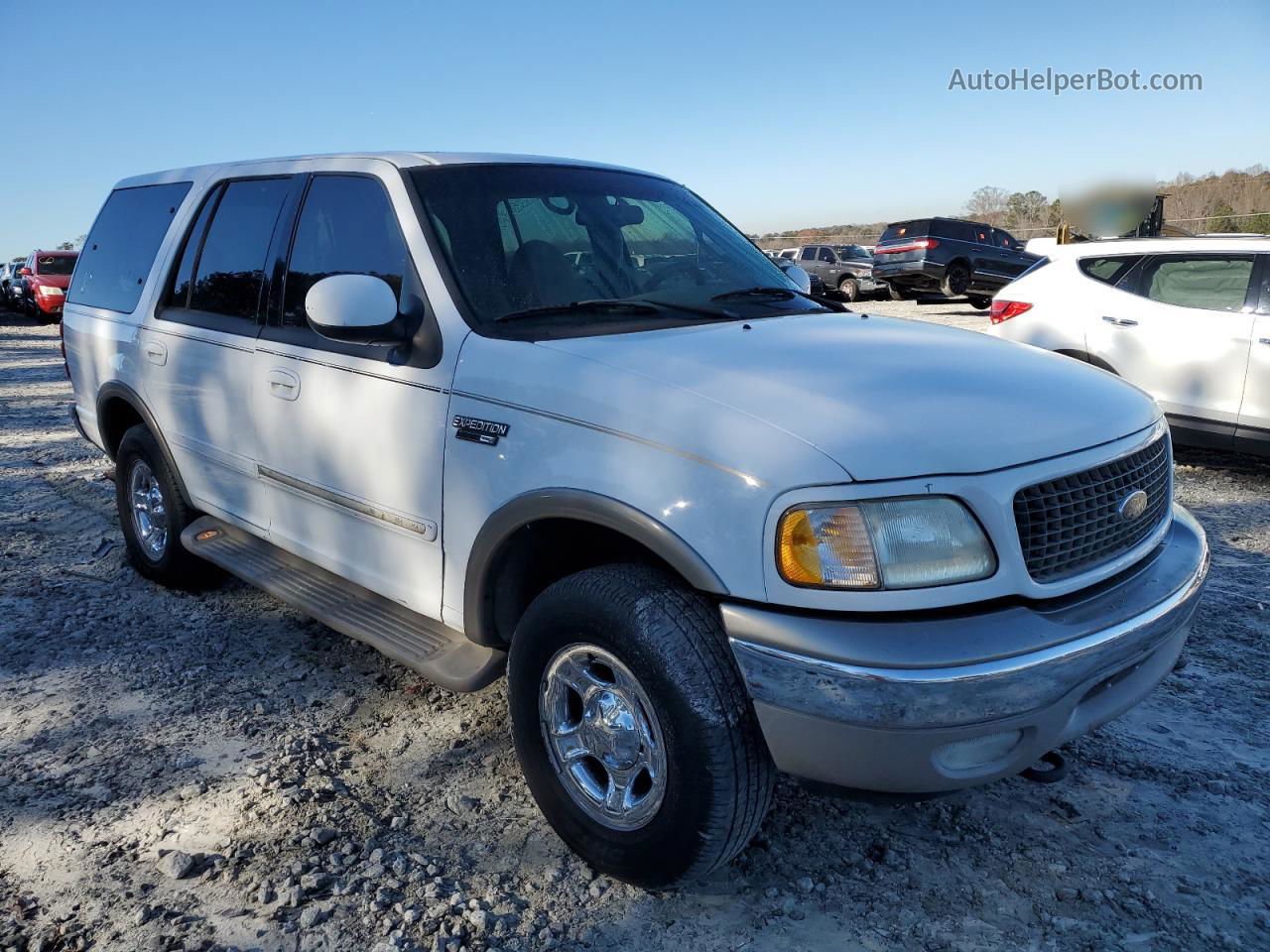 2001 Ford Expedition Eddie Bauer White vin: 1FMPU18L81LA11654